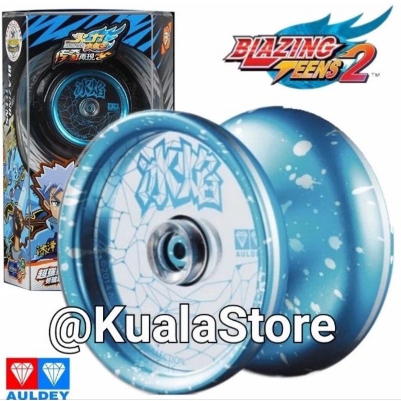 YOYO AULDEY ORIGINAL BLAZING TEENS FROZEN BLAZE METAL CHAMPION HQ FLAME TIGER PROFESIONAL CONTEST ST