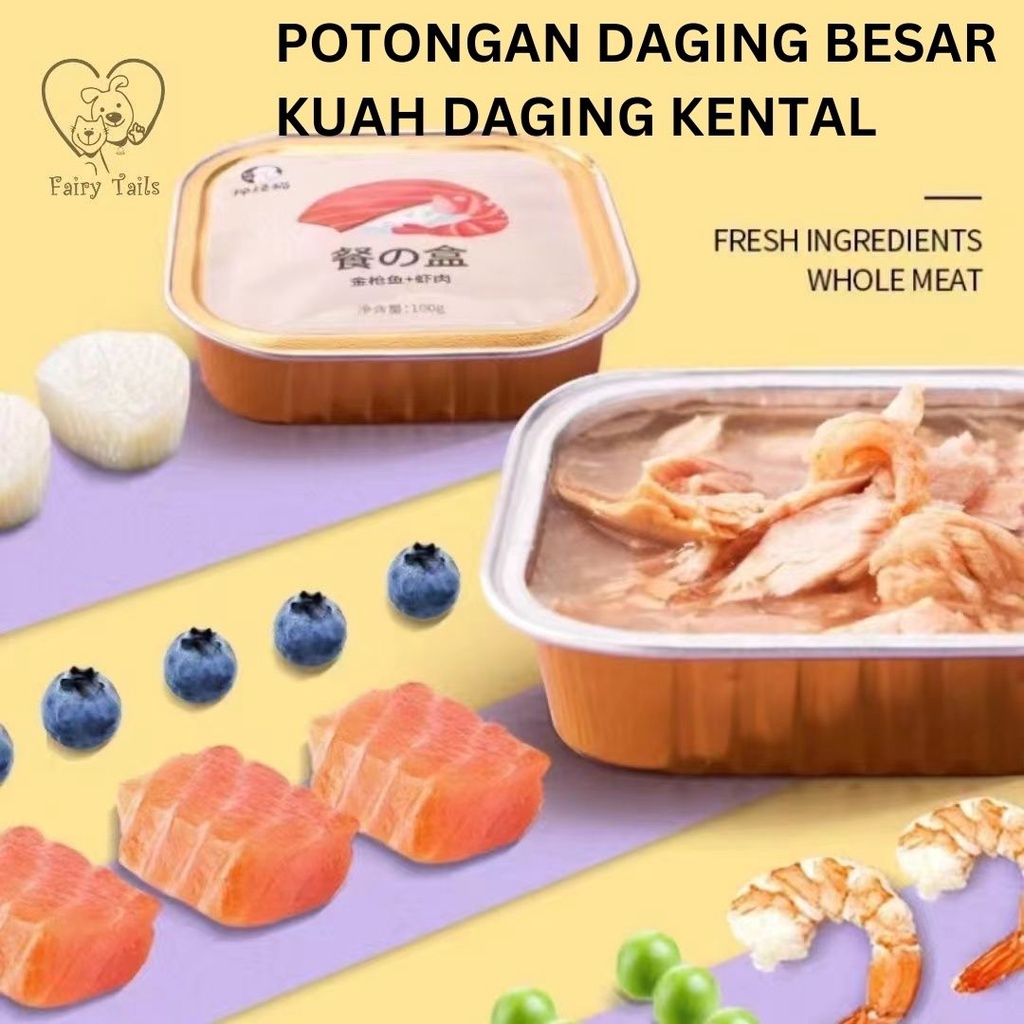 Sup Daging Makanan Basah Pouch Untuk Kucing Anabul 100 gram Makanan Utama Kuah Kaldu Ekstrak Konsentrat Daging Murni / Meat Soup for Cat