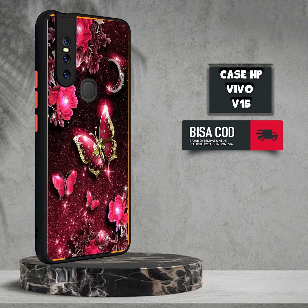 CASE VIVO V15 [BUTTERFLY] TERLARIS CASING VIVO V15 TERBARU DOVE MATTE FUZE SOFTCASE VIVO V15 SOFTCAS