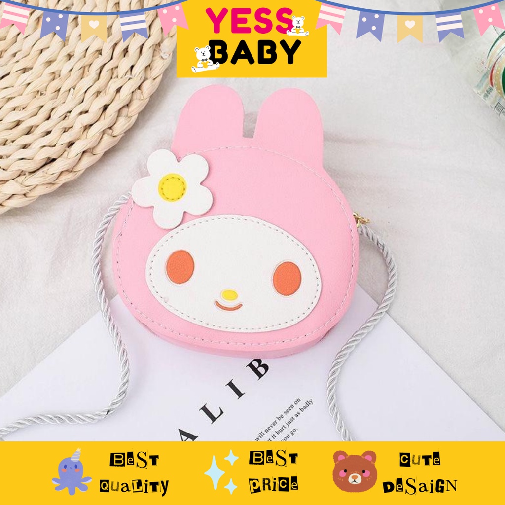 YESSBABY MELODY PINK  Tas anak Small and cute cartoon pattern single shoulder/children's leisure bag