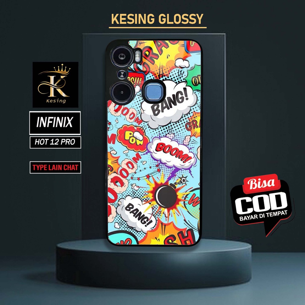 Case INFINIX HOT 12 PRO - Case Hp INFINIX HOT 12 PRO - Hardcase Glossy Infinix Hot 12 Pro - Fashion 