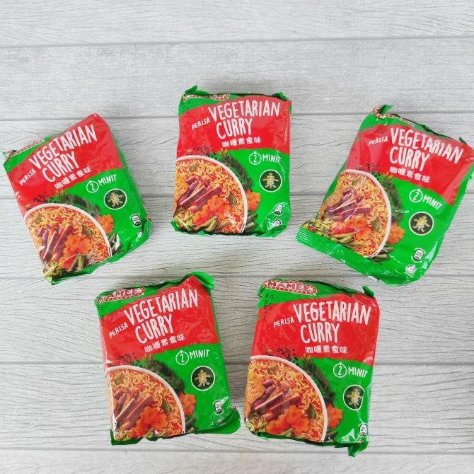 

Mamee Mie Instant Vegetarian Curry Vegan 1 Pak isi 5 Bungkus ffs02