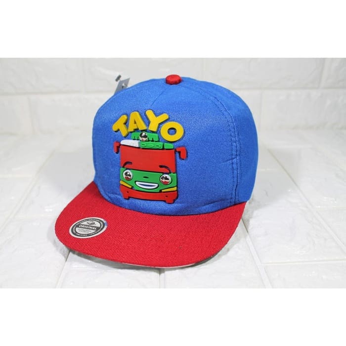 Topi Anak Snapback Motif TAYO Topi anak laki laki topi anak cowok usia 3 - 12 tahun