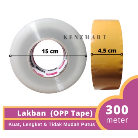 

OPP Lakban Jumbo Bening 300 Meter