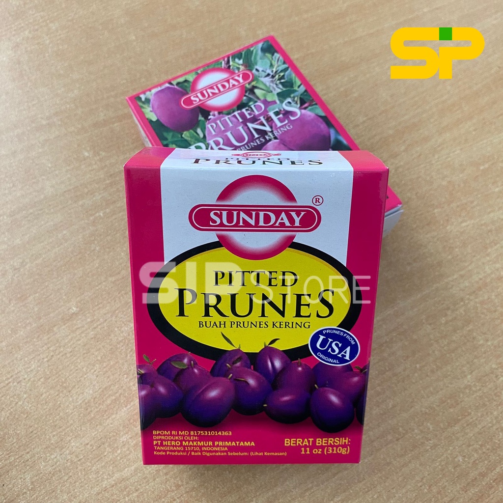 

sunday pitted prunes 310 g/ Sunday pitted Prunes / Buah Prune Kering