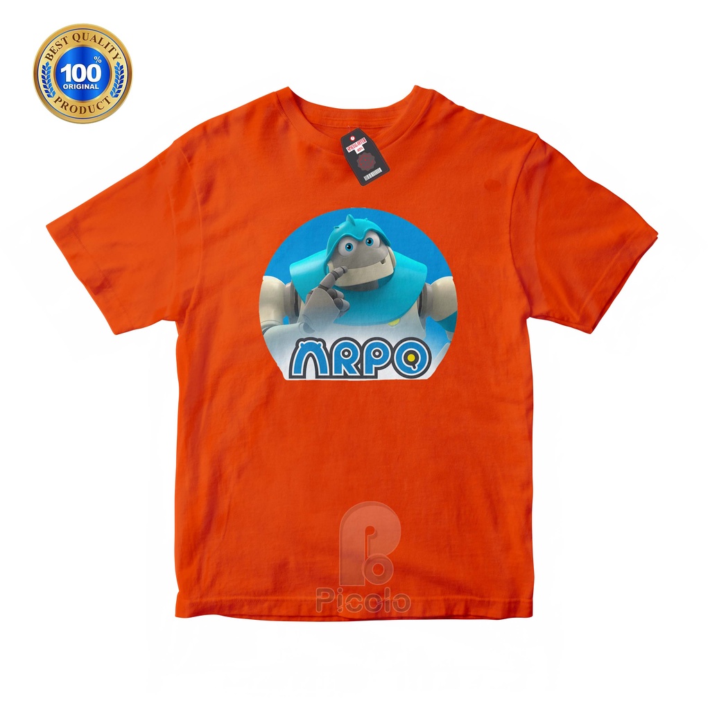 (FREE NAMA) BAJU KAOS ATASAN ANAK MOTIF KARTUN ARPO THE ROBOTS FOR ALL KIDS UNISEX Bahan COTTUN