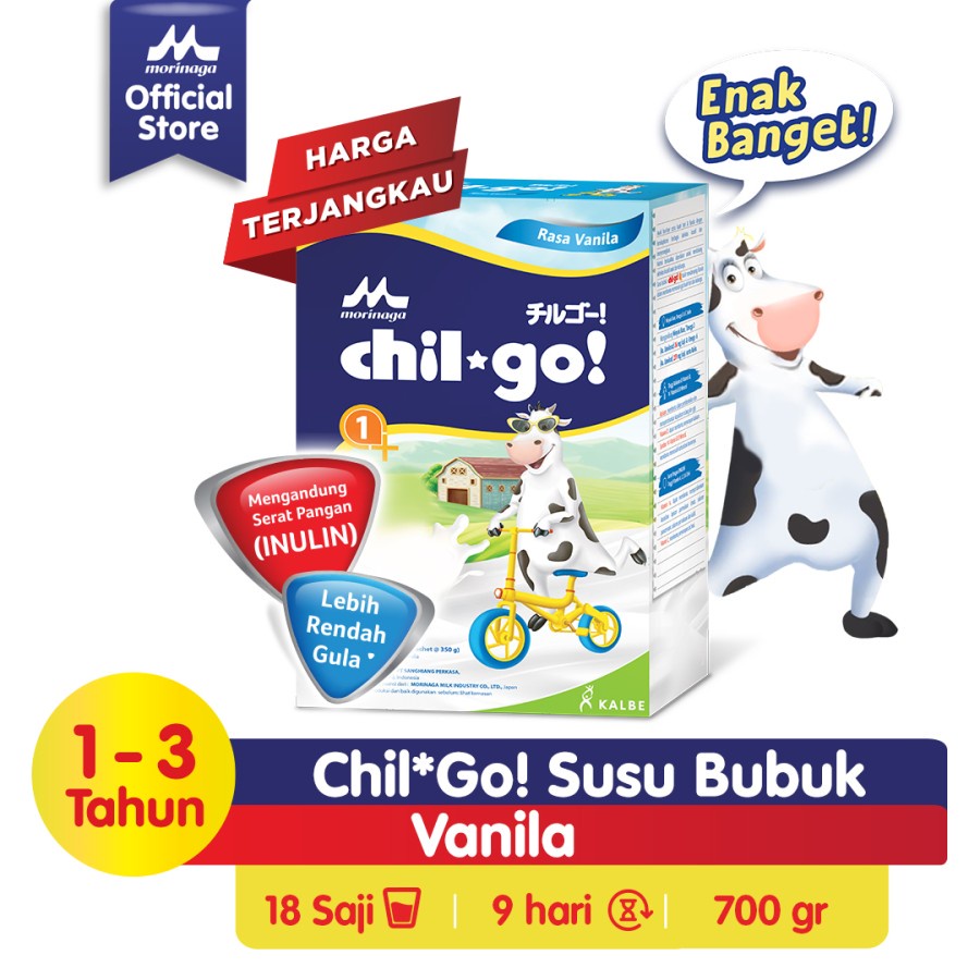 CHILGO | CHIL*GO! | CHIL-GO! 1+ 3+ Susu Bubuk Vanilla / Madu 700gr / 1000gr 1Kg