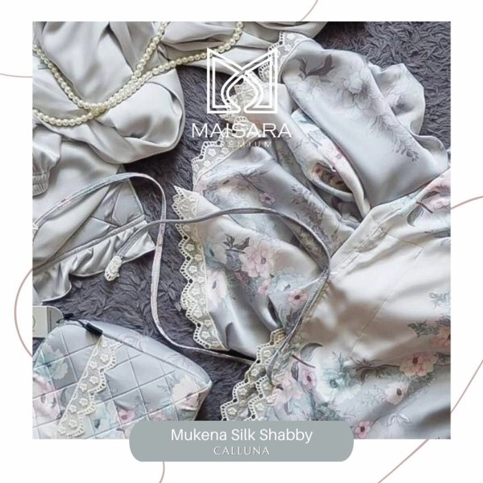 Mukena Silk Shabby Calluna Maisara Premium Ori