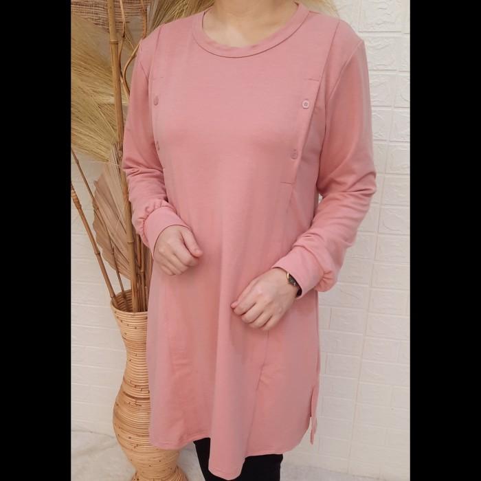 Terlaris Baju Tunik Busui Ibu Menyusui Bukaan Samping Kanan Kiri Lengan Panjang