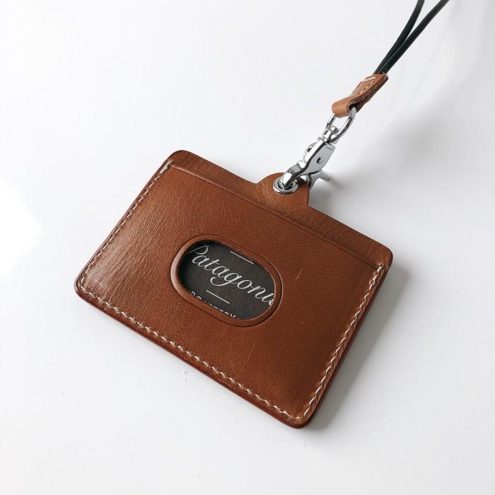 

ID Card Holder Lanyard genuine leather