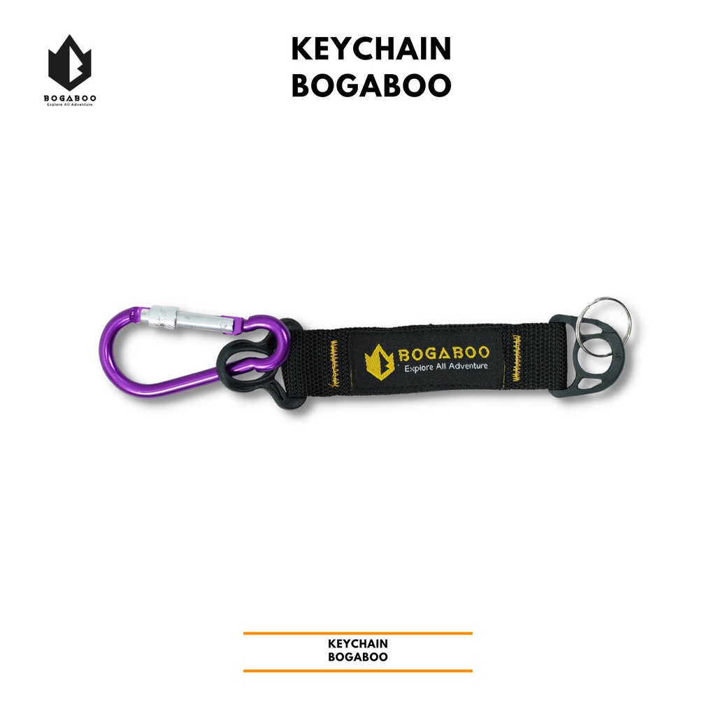 Gantungan Kunci Bogaboo - KEY CHAIN Carabiner - Gantungan Kunci Mobil Motor Sepeda Rumah  - Souvenir Aksesoris