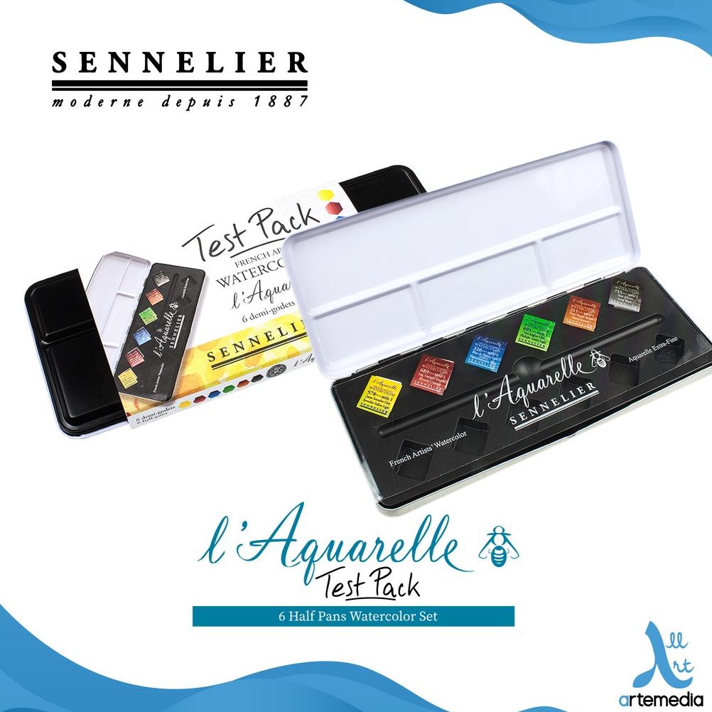 

Cat Air Sennelier L Aquarelle 6 Half Pan Test Pack Watercolor