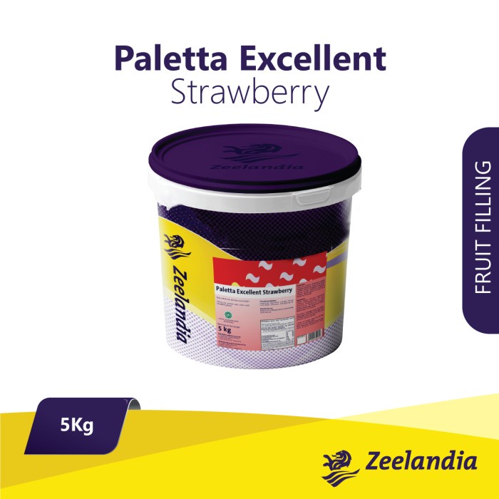 

Paletta Excellent Strawberry 5 Kg/ Zeelandia/ Selai buah/Fruit filling