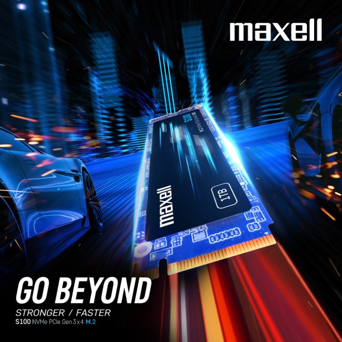SSD MAXELL 1TB M.2 NVME Read and Write Speed 1.000GB Up to 2.5k Mb/s