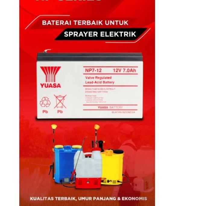 ♢ Yuasa NP7-12, Batery Yuasa 12Vdc/7Ah ✦