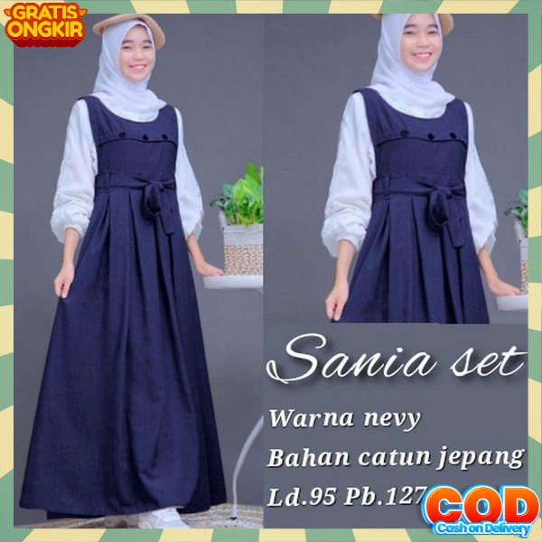 Gamis Anak Perempuan Terbaru Satu Set Jilbab Baju Kekinian Hijab Games Tanggung Murah Lebaran 2023 I