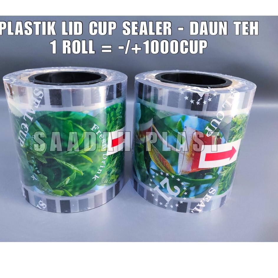 

✨New✨ Plastik Lid Cup Sealer Cup - Daun Teh 21 1000cup / Seal Cup Polos buruan