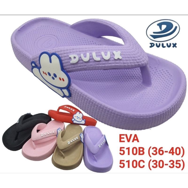 SANDAL RUMAH KAMAR JEPIT CEWEK FULL KARET DULUX 510B KELINCI BUNNY LENTUR ANTI SLIP SENDAL PEREMPUAN REMAJA