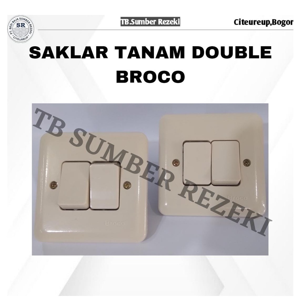 Saklar Tanam Double Broco