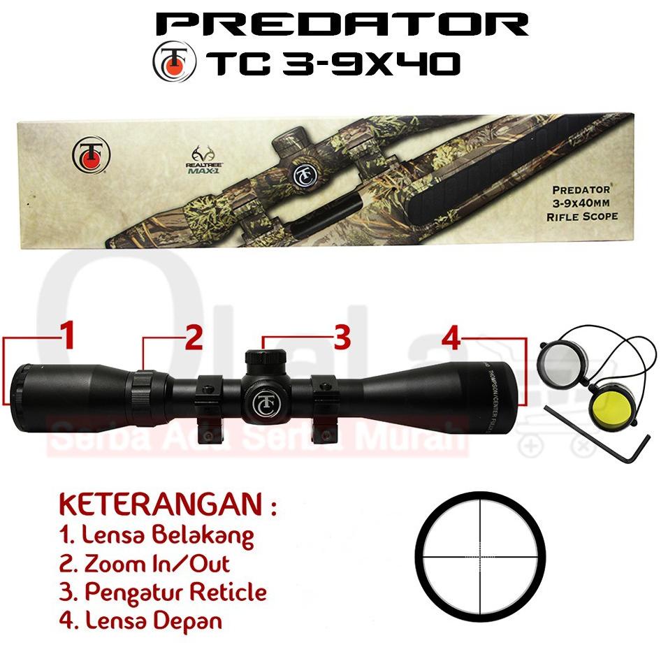LANGSUNG KIRIM TELESKOP PREDATOR TC 3-9X40