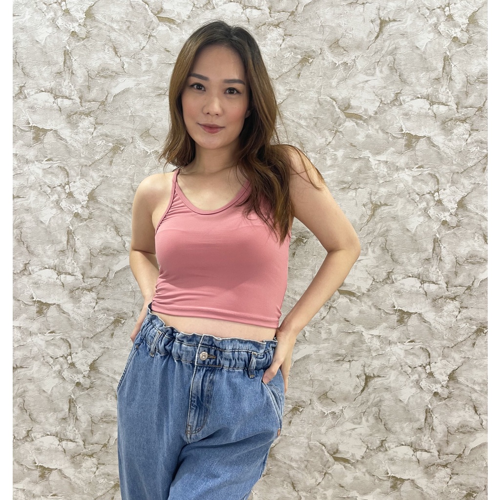 MODAVIE - REBECCA TANKTOP Crop Basic Tanktop Polos Wanita