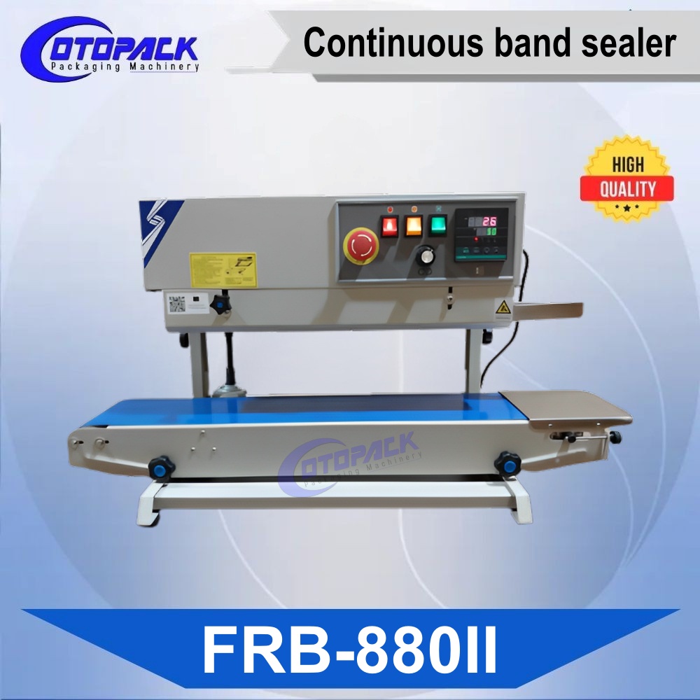 FRB-880 Continuous Sealer Mesin pres segel plastik FRB-880I Horizontal FRB-880II Vertikal