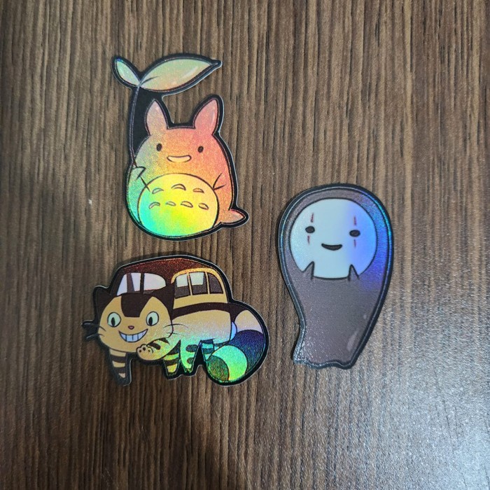 

Sticker Hologram Anime - PSH1528 - Totoro and Friends 3pcs