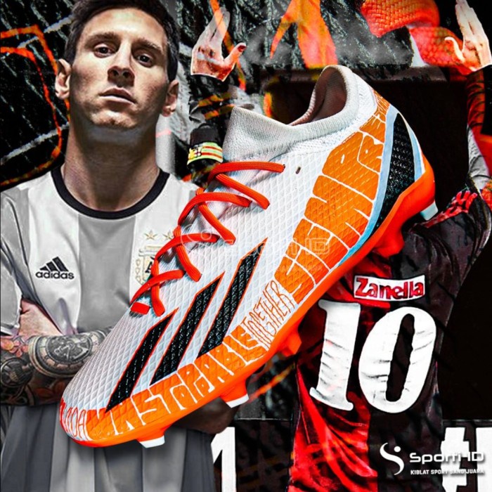 {MentariStore} Sepatu Bola Adidas X Speedportal Messi.3 FG - White Red GW8390 Ori - 41 1/3 Murah