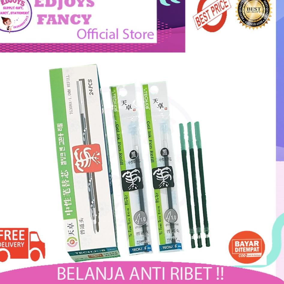 

Super Shopping Edjoys Tizo Isi 24 pcs Isi pen gel 1.0 mm TG308A Refill pulpen sign pen isi ulang pena tizo TG-340