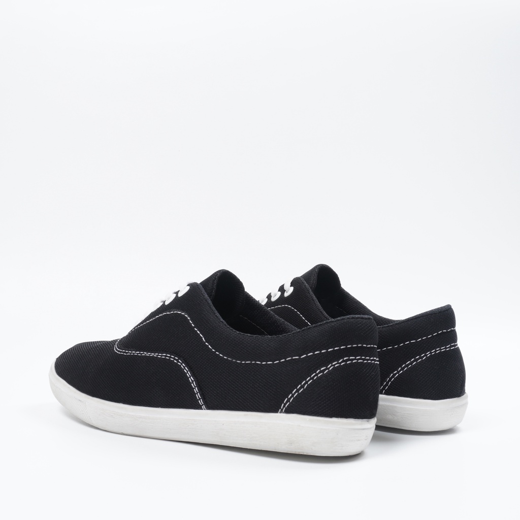 Sepatu Vans_Era Authentic Full Warna Sol Pvc Hitam Polos Sepatu sekolah kuliah gaya Kasual