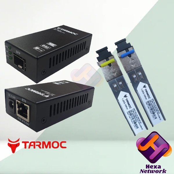 Paket Tarmoc Media Converter SFP 1G POE IN 5-24V + SFP BIDI 1G 10KM