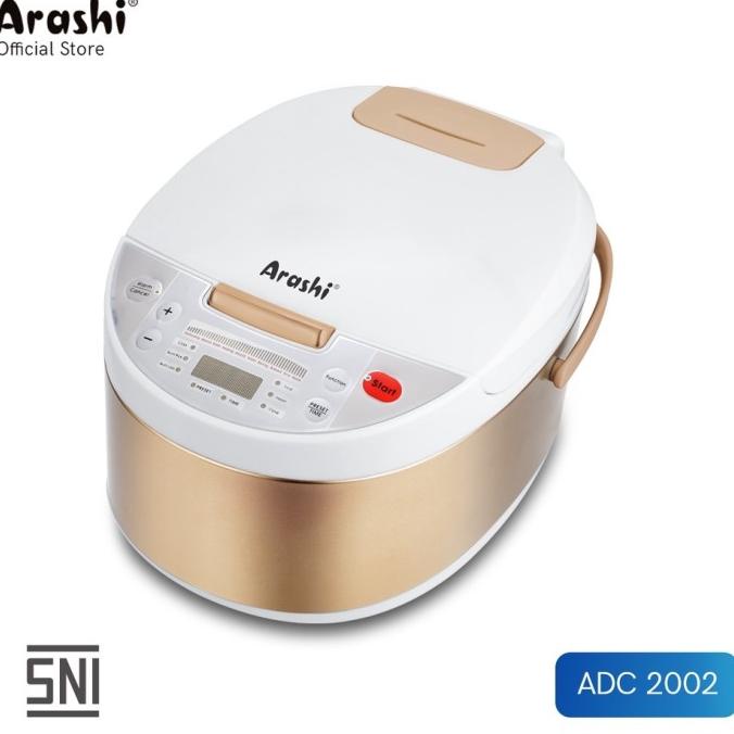 Arashi Adc2002 Rice Cooker Digital / Magic Com Digital 2 Liter 8 In 1 Storayulta