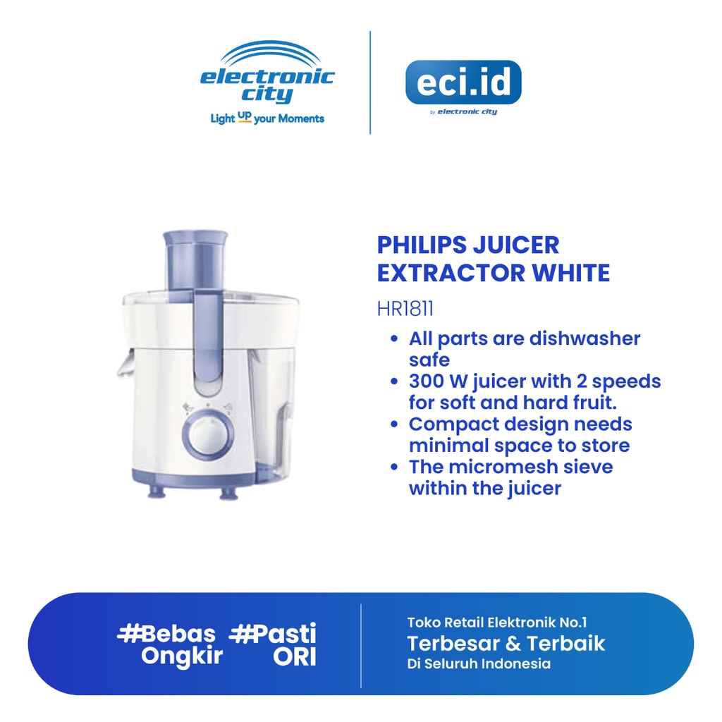 Philips HR1811|WH Juicer