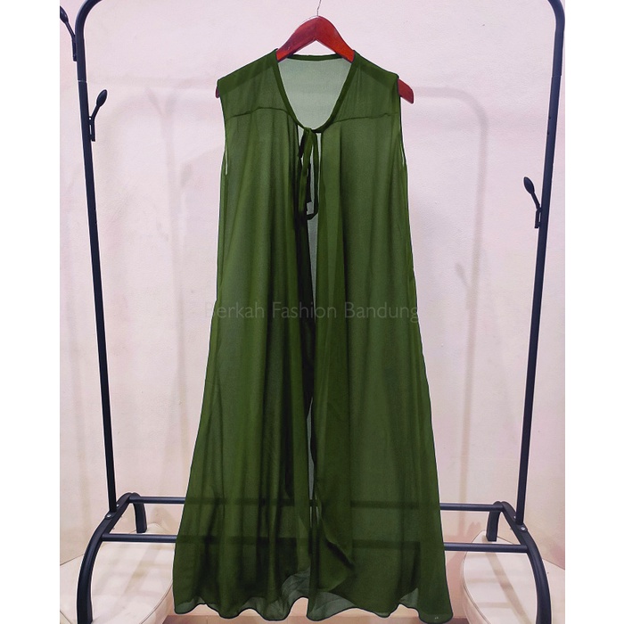 [COD] Bayar Ditempat Outer kalong - long cardigan//baju tangan pendek//pakai trendy//baju outer//luaran wanita/Outer Ceruty Polos / Long Outer XXL / Outer Seruty / Outer Hijab Cardigan / Outer fashion muslim shop/shazfa.apparel/outerwear cantik