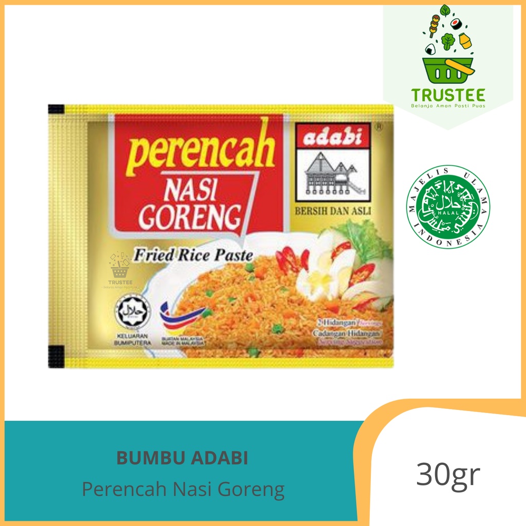 Adabi Bumbu Perencah Nasi Goreng / Fried Rice Paste Sachet Halal 30gr