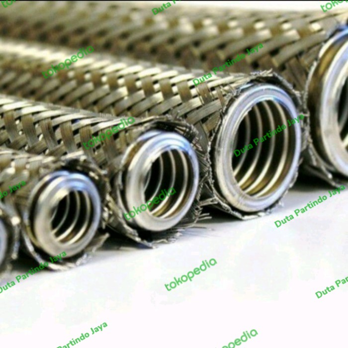 SELANG FLEXIBLE / FLEXIBLE HOSE METAL STAINLESS 304 1,5 1 1/2 INCHI