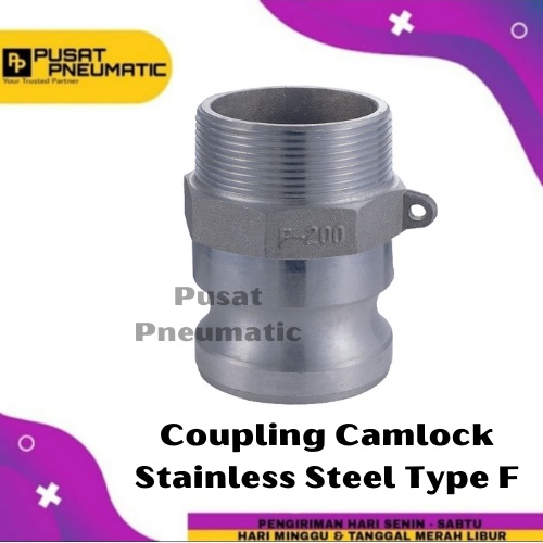 

3/4" Coupling Camlock Stainless Steel Type F 75 Size 3/4 Inch