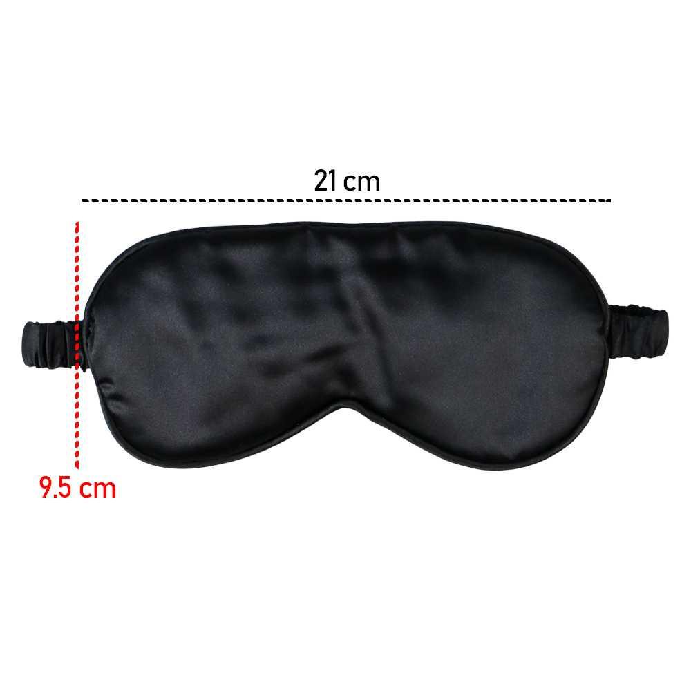 Sleeping Mask Blindfold Eye Patch Penutup Mata 20cm - GCK20 - Black