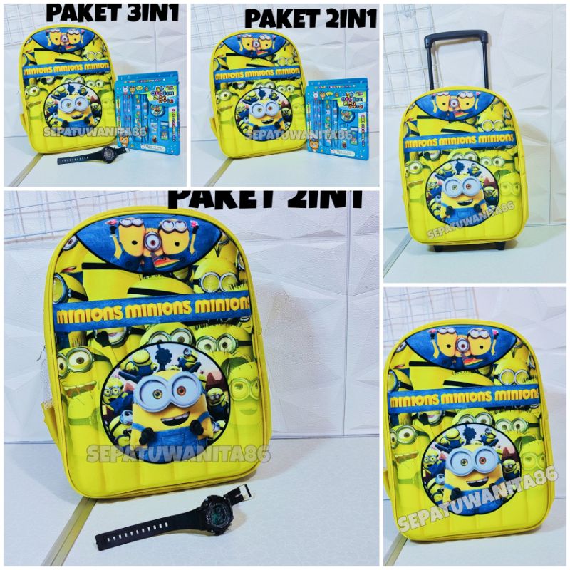 TAS ANAK LAKI LAKI PEREMPUAN TAS SEKOLAH ANAK TAS MINIONS TAS ANAK TK SD