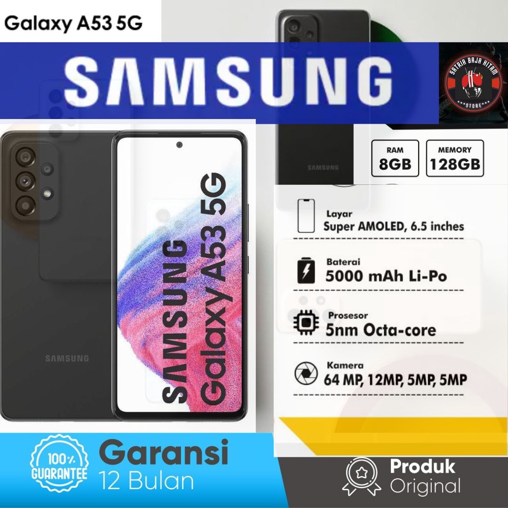 Samsung Galaxy A53 5G 8/128 GB Garansi Resmi SEIN