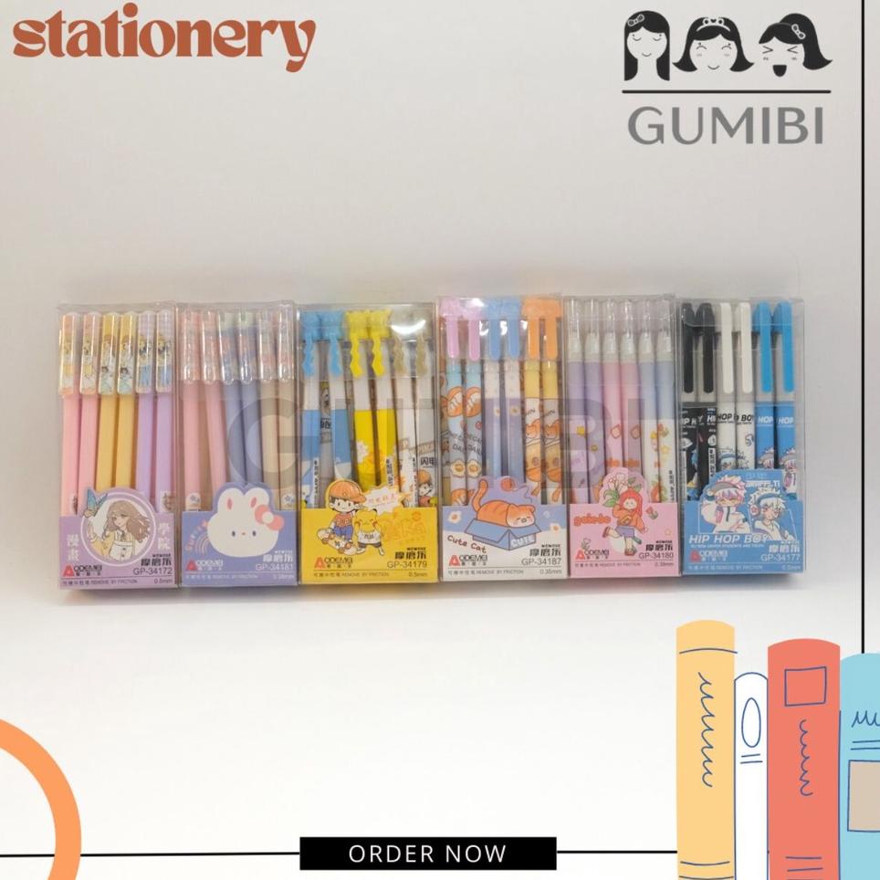 

✨Mall✨ 12 PCS PULPEN HAPUS ERASABLE PEN BOLPEN AJAIB PENA TINTA HITAM MURAH !!