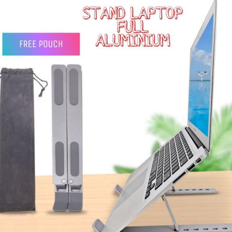 ☺ Stand Laptop Aluminium/ Stand Holder Laptop Aluminium ✮