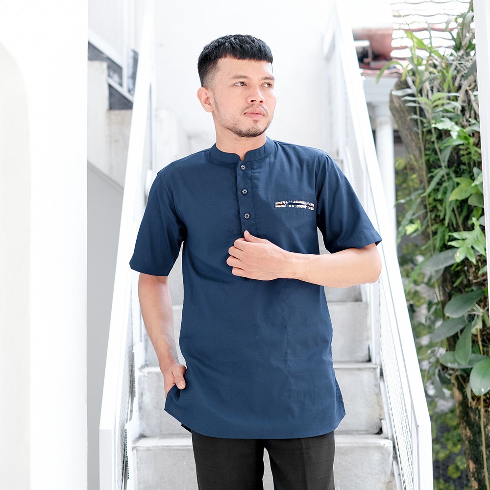 Baju Koko Big Size Koko Jumbo Kurta XXL- XXXL Bahan Oxford Koko Muslim List Simpel