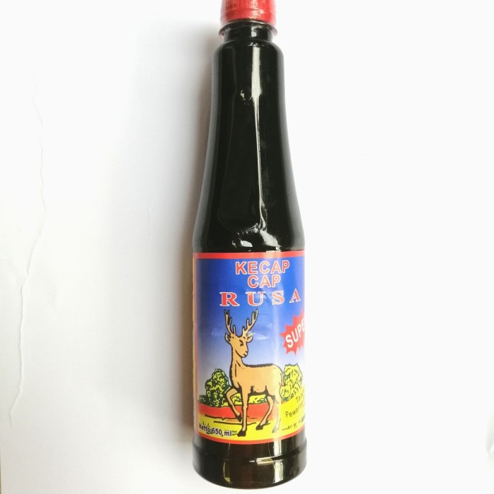

Kecap Asin Bangka Cap Rusa Super Botol 650 Ml 092