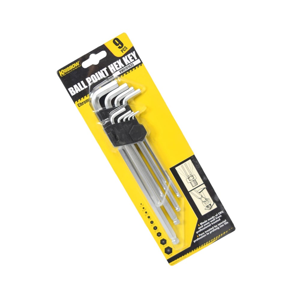 Set Kunci L Hex Krisbow 9 Pcs
