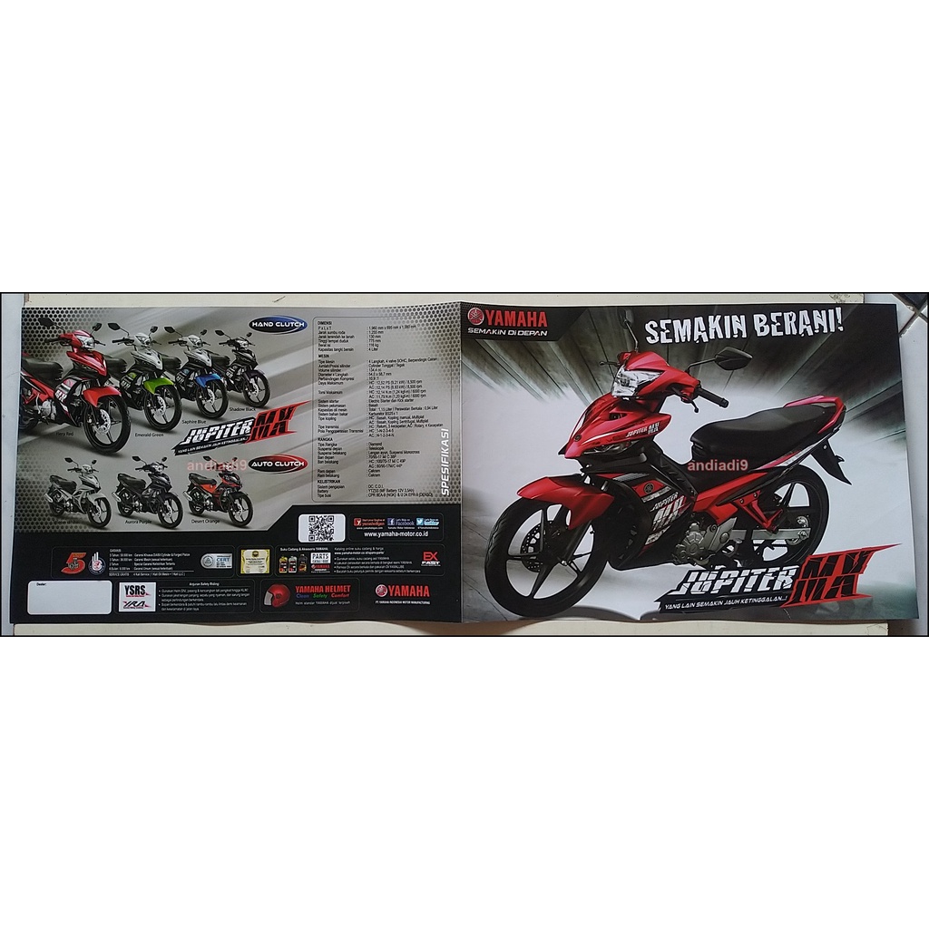 BROSUR SEPEDA MOTOR YAMAHA JUPITER MX