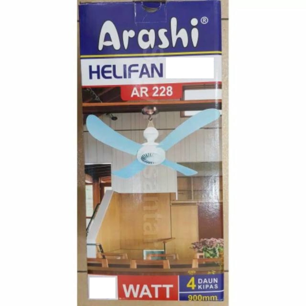 KIPAS ANGIN GANTUNG ARASHI 25 WATT HELIFAN TIPE-30 KIPAS ANGIN PLAFON 25watt