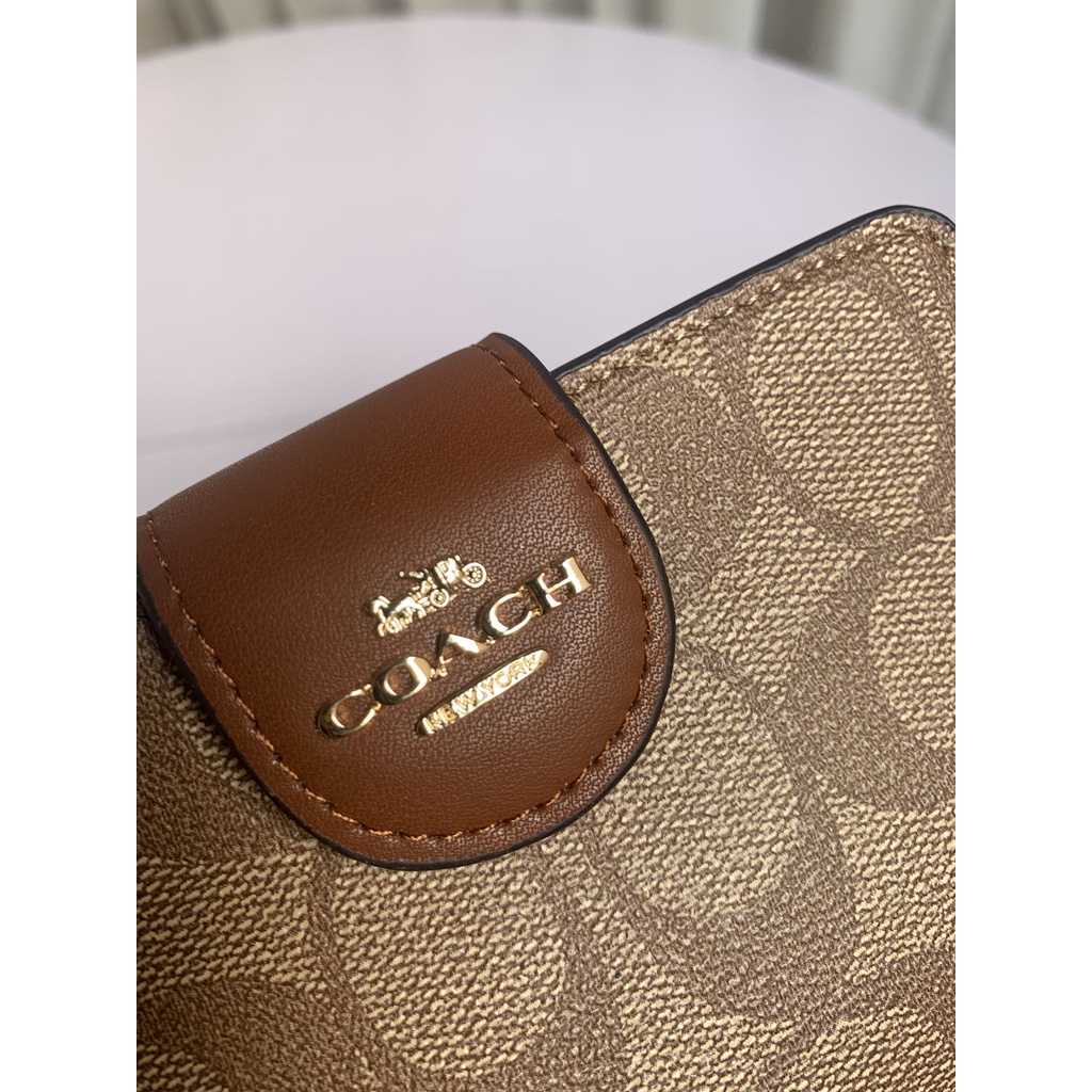 （Shopee Live）0082-8 0082 COACH counter new ladies mid-length wallet,   qianbao