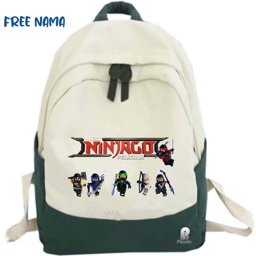 TAS RANSEL BACKPACK ANAK SEKOLAH MOTIF THE NINJAGO PELICULA (FREE NAMA)