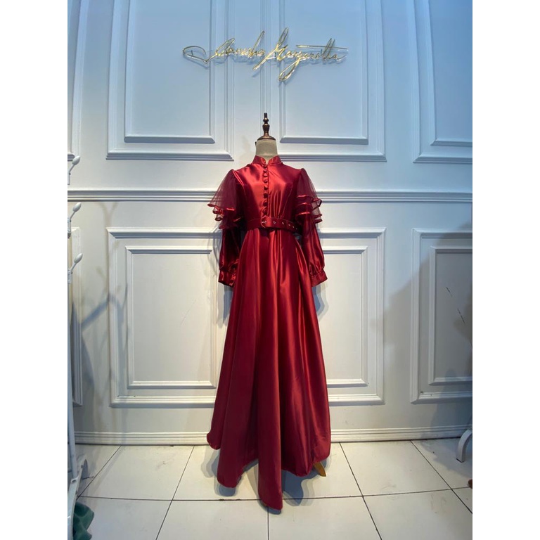 Vanesha Margaretta - 809 Dress mekar - dress muslim lengan peplum